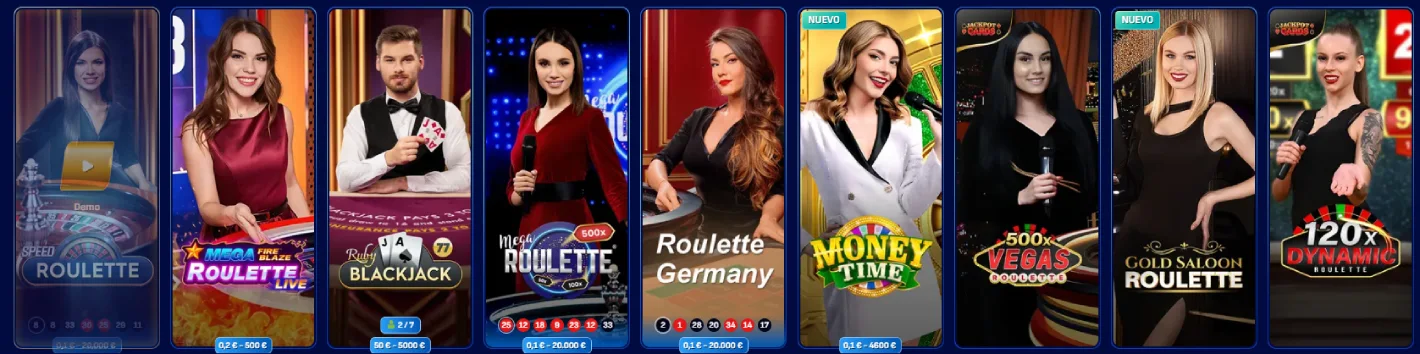 wonaco casino juegos en vivo